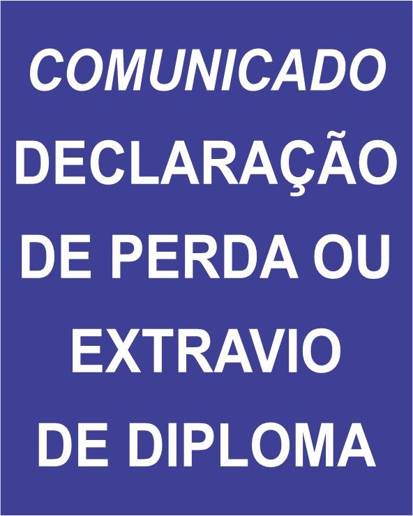 Declaração perda de diploma